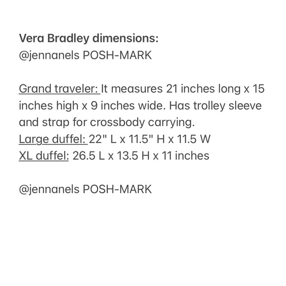 ❗️HOLIDAY SALE - FIRM❗️ NWT Vera Bradley large travel duffel carbon grey - Picture 13 of 13